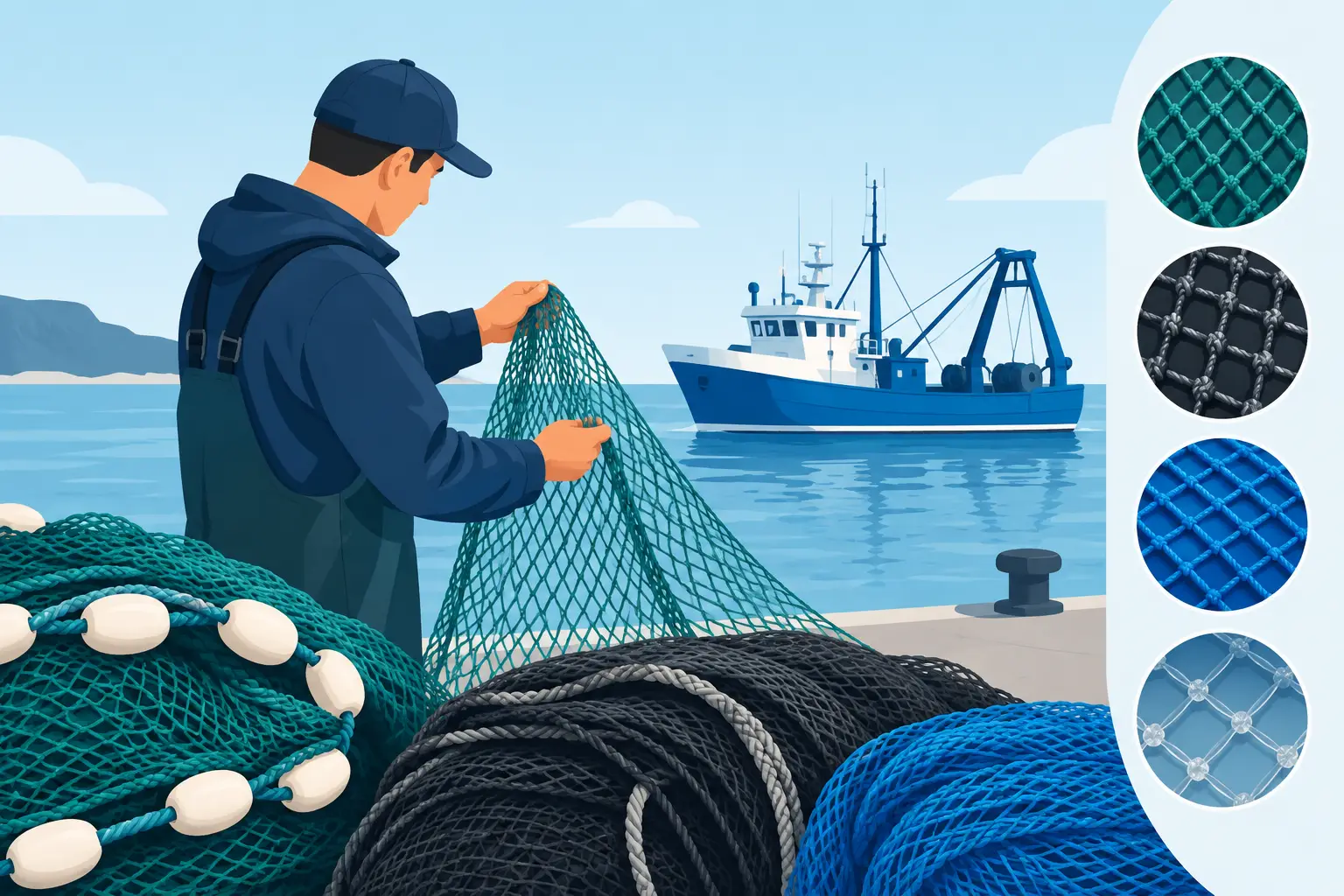 Cómo elegir redes para pesca profesional