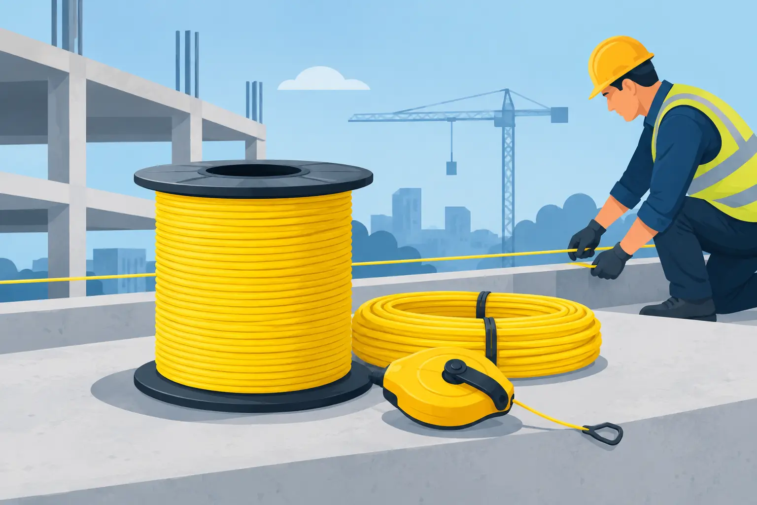 Elegir cuerda de construcción profesional