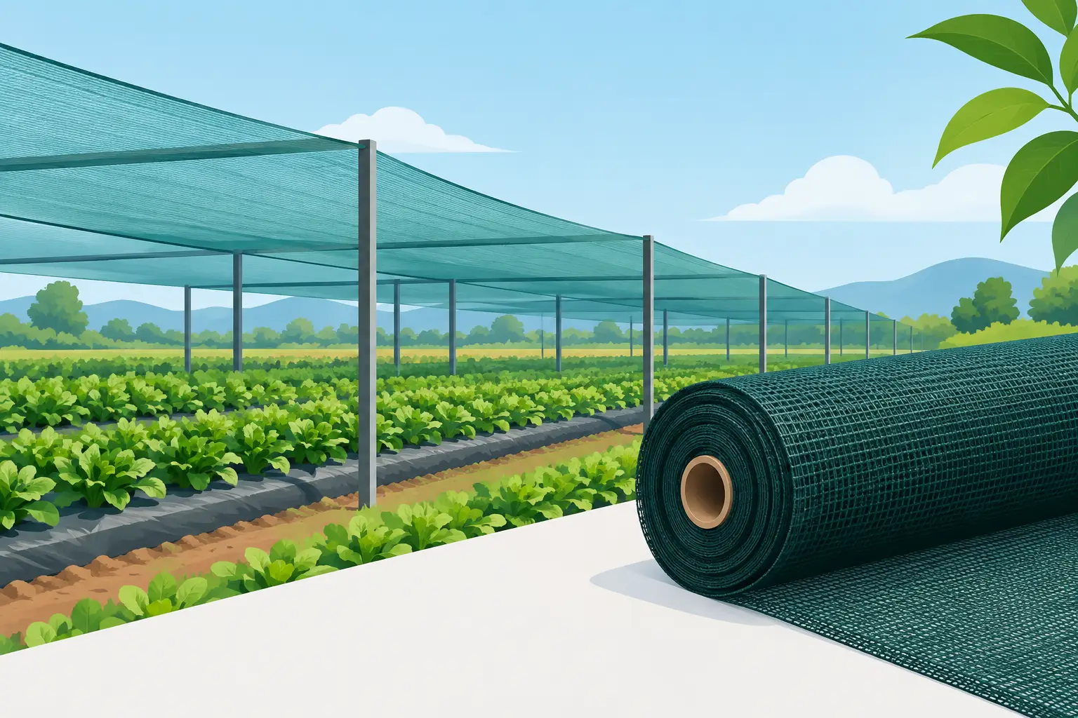 Mallas agrícolas resistentes para uso profesional